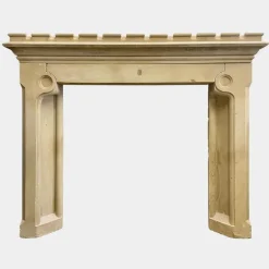 Sale Pamono Antique English Stone Fireplace Mantel, 1840