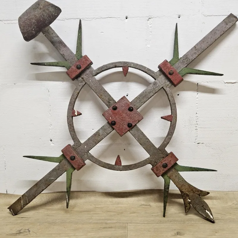 Pamono Antique English Victorian Wrought Iron and Metal Work Fence, 1890s