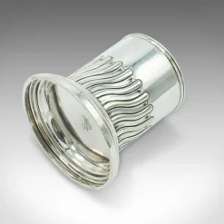 Pamono Antique English Wine Bottle Holder in Silver Plating, 1910