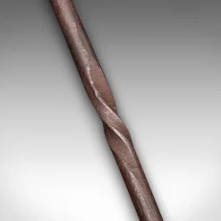 Clearance Pamono Antique English Wrought Iron Rams Head Fire Poker, 1910