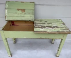 Pamono Antique Farmhouse Table from Schröder J, 1920s> Worktables & Workbenches