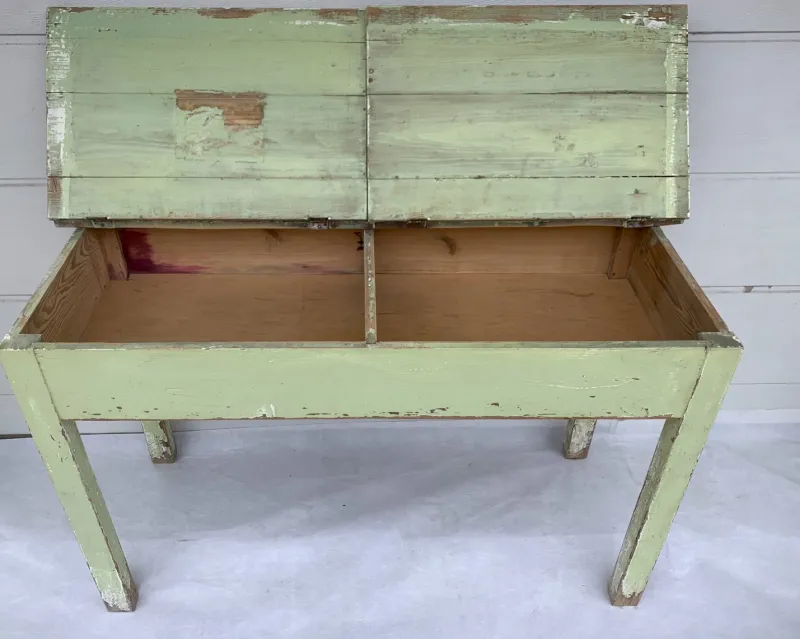 Pamono Antique Farmhouse Table from Schröder J, 1920s> Worktables & Workbenches