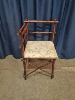 Pamono Antique Faux Bamboo Parlor Set from Maison Staněk Prague, Set of 6><noscript><img width=