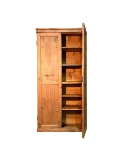 Best Pamono Antique Fir Wardrobe, 1890s