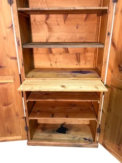 Best Pamono Antique Fir Wardrobe, 1890s