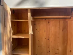 Pamono Antique Fir Wardrobe, 1890s> Cabinets & Wardrobes