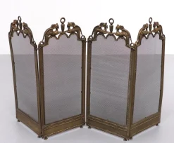 New Pamono Antique Fireplace Folding Screen, England, 1920s