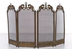 New Pamono Antique Fireplace Folding Screen, England, 1920s