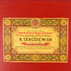 Best Pamono Antique Fireproof Safe, Vienna, 1885