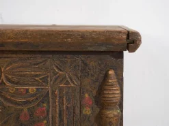 Pamono Antique Floral Carved Chest, 1820s><noscript><img width=