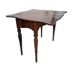 Pamono Antique Foldable Console Table in Rosewood><noscript><img width=