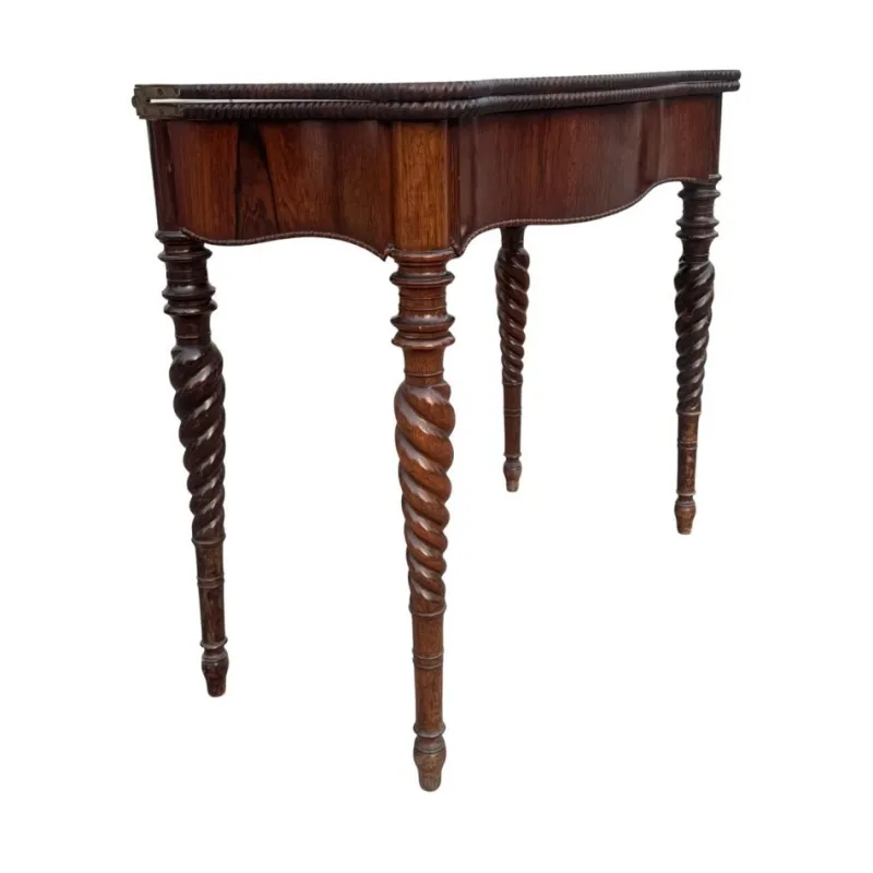 Pamono Antique Foldable Console Table in Rosewood> Console Tables