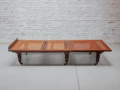 Pamono Antique Folding & Adjustable Daybed from British Campaign Furniture, London, 1870s><noscript><img width=