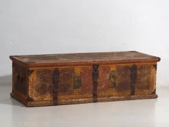 Pamono Antique Folk Art Bridal Trunk, 1820s> Trunks Crates & Baskets