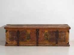 Pamono Antique Folk Art Bridal Trunk, 1820s><noscript><img width=