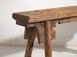 Pamono Antique Footboard Bench, 1870s><noscript><img width=