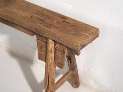 Pamono Antique Footboard Bench, 1870s><noscript><img width=
