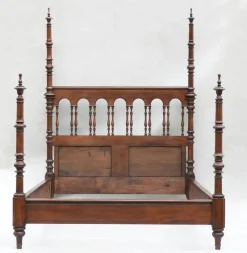 Pamono Antique Four Post Bed, France, 19th Century><noscript><img width=