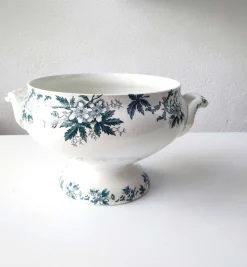 Outlet Pamono Antique French Anémone Soup Bowl from Saint Amand, 1890s