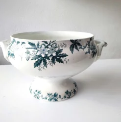 Outlet Pamono Antique French Anémone Soup Bowl from Saint Amand, 1890s