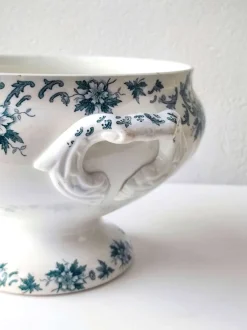 Outlet Pamono Antique French Anémone Soup Bowl from Saint Amand, 1890s