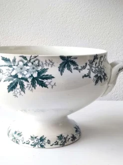 Outlet Pamono Antique French Anémone Soup Bowl from Saint Amand, 1890s