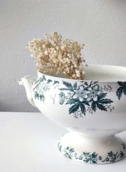 Outlet Pamono Antique French Anémone Soup Bowl from Saint Amand, 1890s