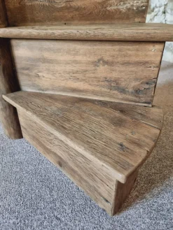 Hot Pamono Antique French Architectural Spiral Staircase Segment in Oak, Early 19th Century