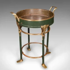 Pamono Antique French Bottle Cooler in Brass, 1880> Ice Buckets & Wine Coolers