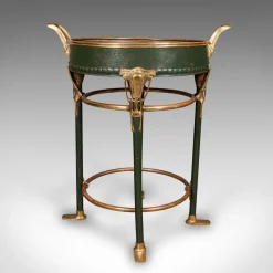 Pamono Antique French Bottle Cooler in Brass, 1880> Ice Buckets & Wine Coolers