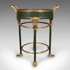 Pamono Antique French Bottle Cooler in Brass, 1880><noscript><img width=