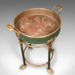 Pamono Antique French Bottle Cooler in Brass, 1880><noscript><img width=