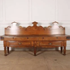 Pamono Antique French Butchers Block> Worktables & Workbenches
