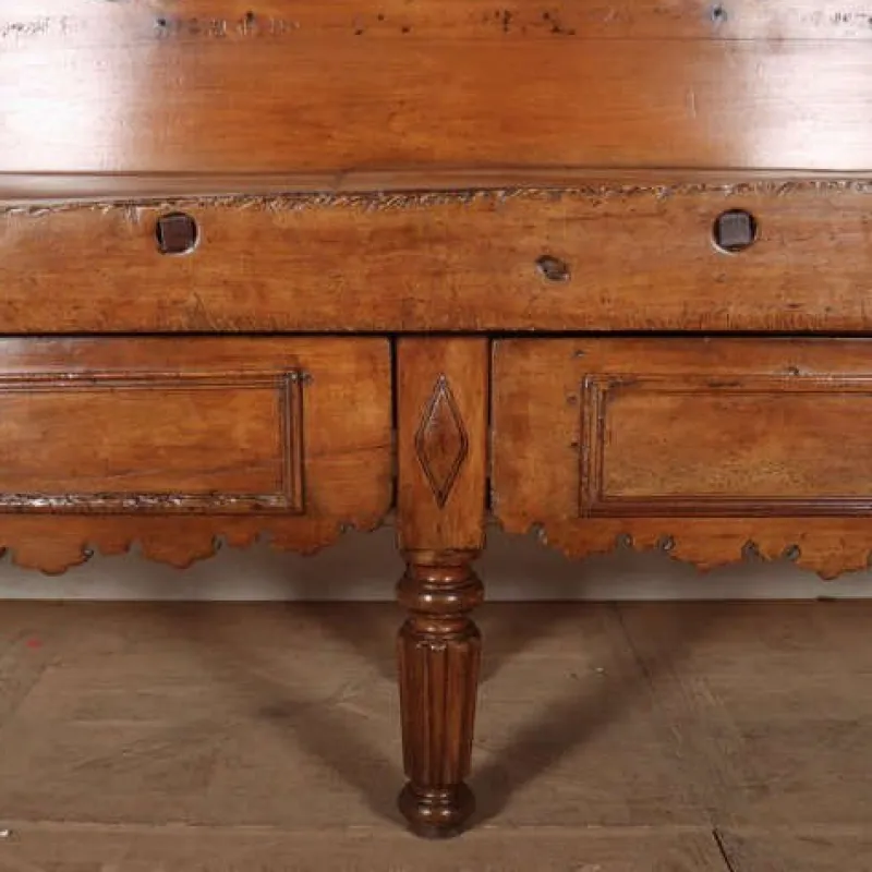 Pamono Antique French Butchers Block> Worktables & Workbenches