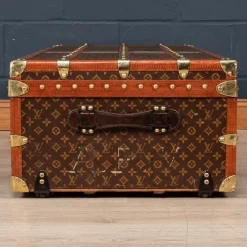Pamono Antique French Cabin Trunk in Louis Vuitton, 1910><noscript><img width=