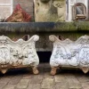 Pamono Antique French Cast Iron Garden Planters or Jardinières, Set of 2> Planters And Jardiniere