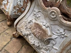 Pamono Antique French Cast Iron Garden Planters or Jardinières, Set of 2><noscript><img width=