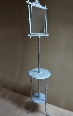 Discount Pamono Antique French Cast Iron Adjustable Shaving Stand