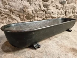 Pamono Antique French Cast Iron Planter, 1890s><noscript><img width=