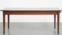 Pamono Antique French Cherry Dining Table with a Large Extendable Top and a Drawer><noscript><img width=