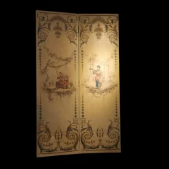 Clearance Pamono Antique French Chinoiseries Screen, Set of 2