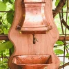 Pamono Antique French Copper and Brass Garden Sink with Wooden Base> Garden Accessories