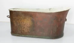 Pamono Antique French Copper Bathtub, 1890><noscript><img width=