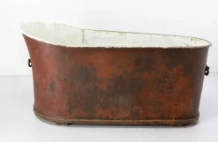 Pamono Antique French Copper Bathtub, 1890><noscript><img width=