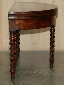 Outlet Pamono Antique French Demi Lune Extendable Games Table, 1800