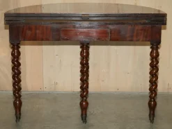 Outlet Pamono Antique French Demi Lune Extendable Games Table, 1800