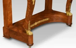 New Pamono Antique French Empire Dressing Table in Mahogany