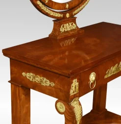 New Pamono Antique French Empire Dressing Table in Mahogany