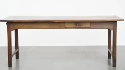 Clearance Pamono Antique French Farm Chestnut Dining Table with Drawers, Early 19th Century
