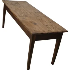 New Pamono Antique French Farmhouse Elm Dining Table, 19th Century
